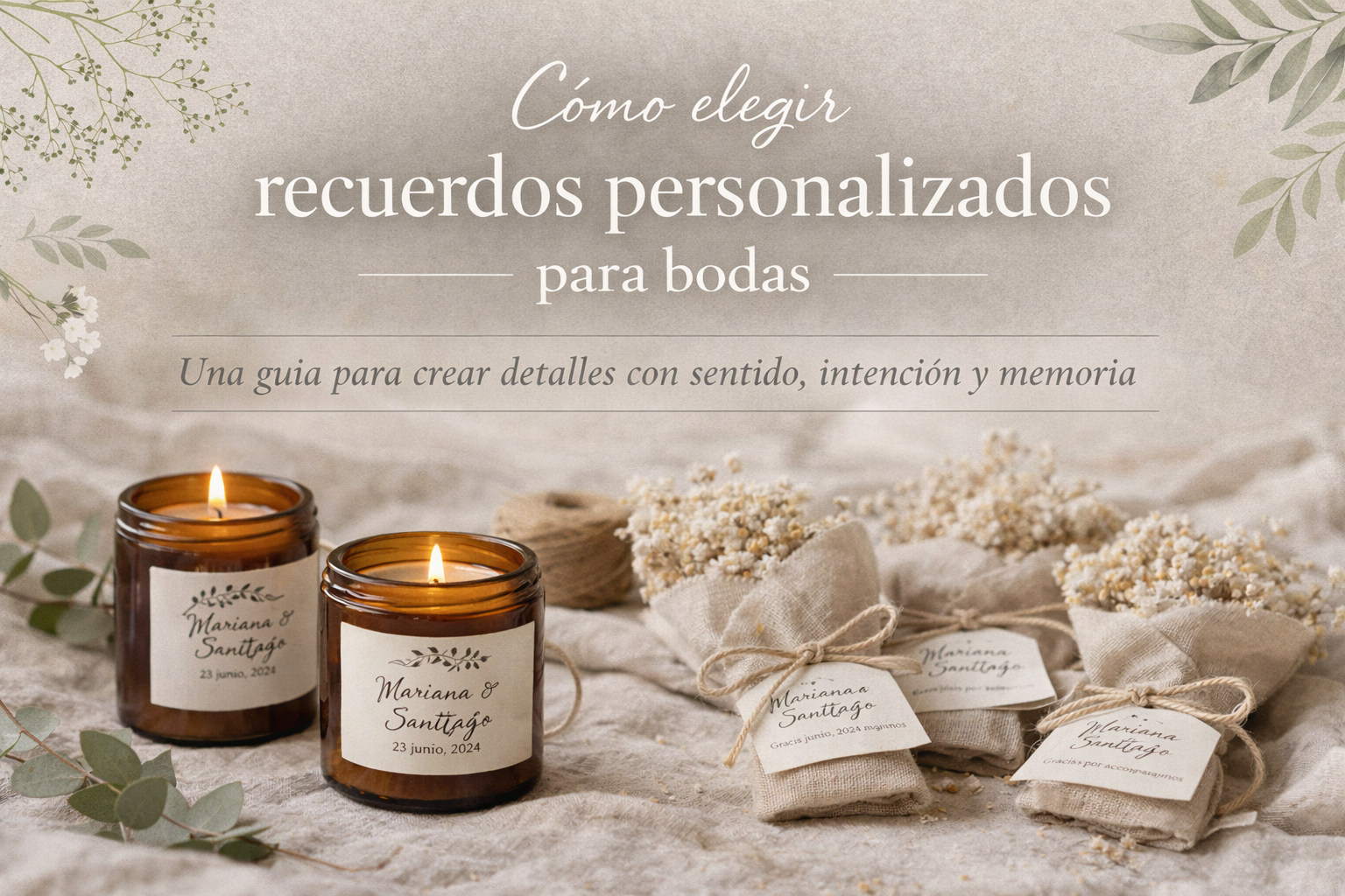 ¿Cómo elegir recuerdos personalizados para bodas?