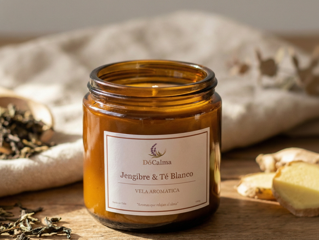 Vela Jengibre & Té blanco