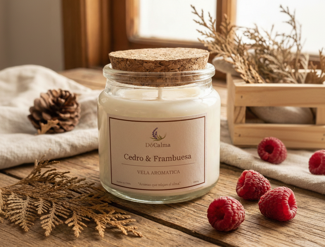 Vela Cedro & Frambuesa