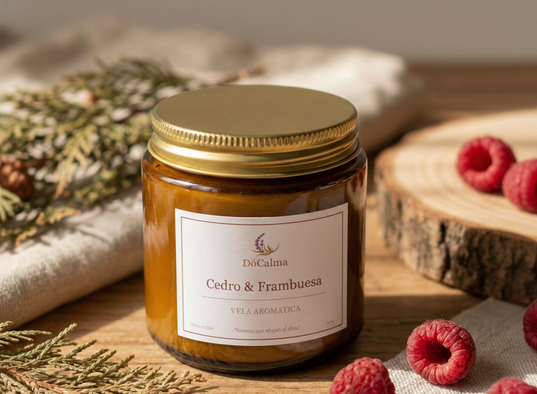 Vela Cedro & Frambuesa