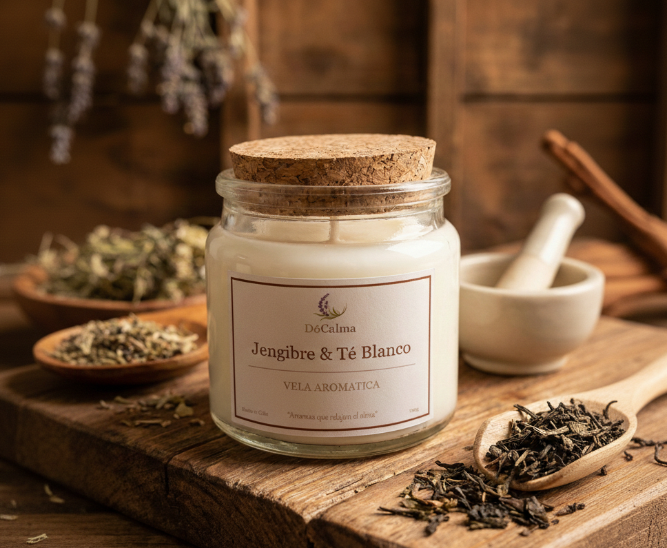 Vela Jengibre & Té blanco