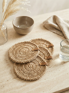 Posavaso de Yute tejido a crochet