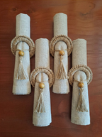 Servilletero de Yute a Crochet